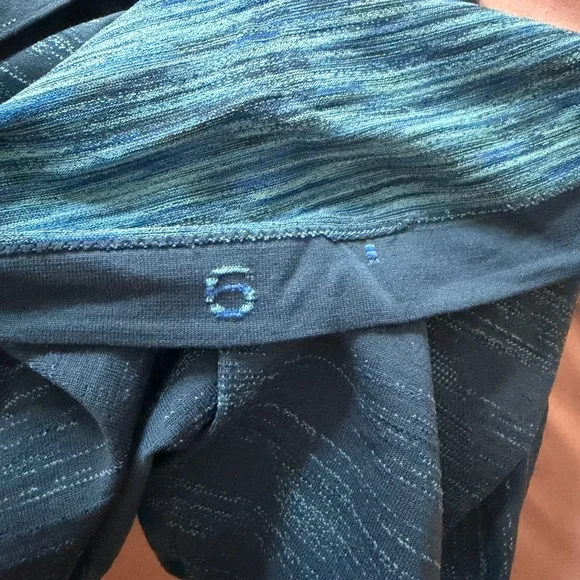 Lululemon Swiftly Tech Short Sleeve 2.0 Chroma Check Mineral Blue Size 6 - Picture 5 of 5